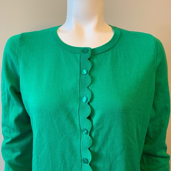 Talbots Sweaters - Talbots Kelly Green Cardigan